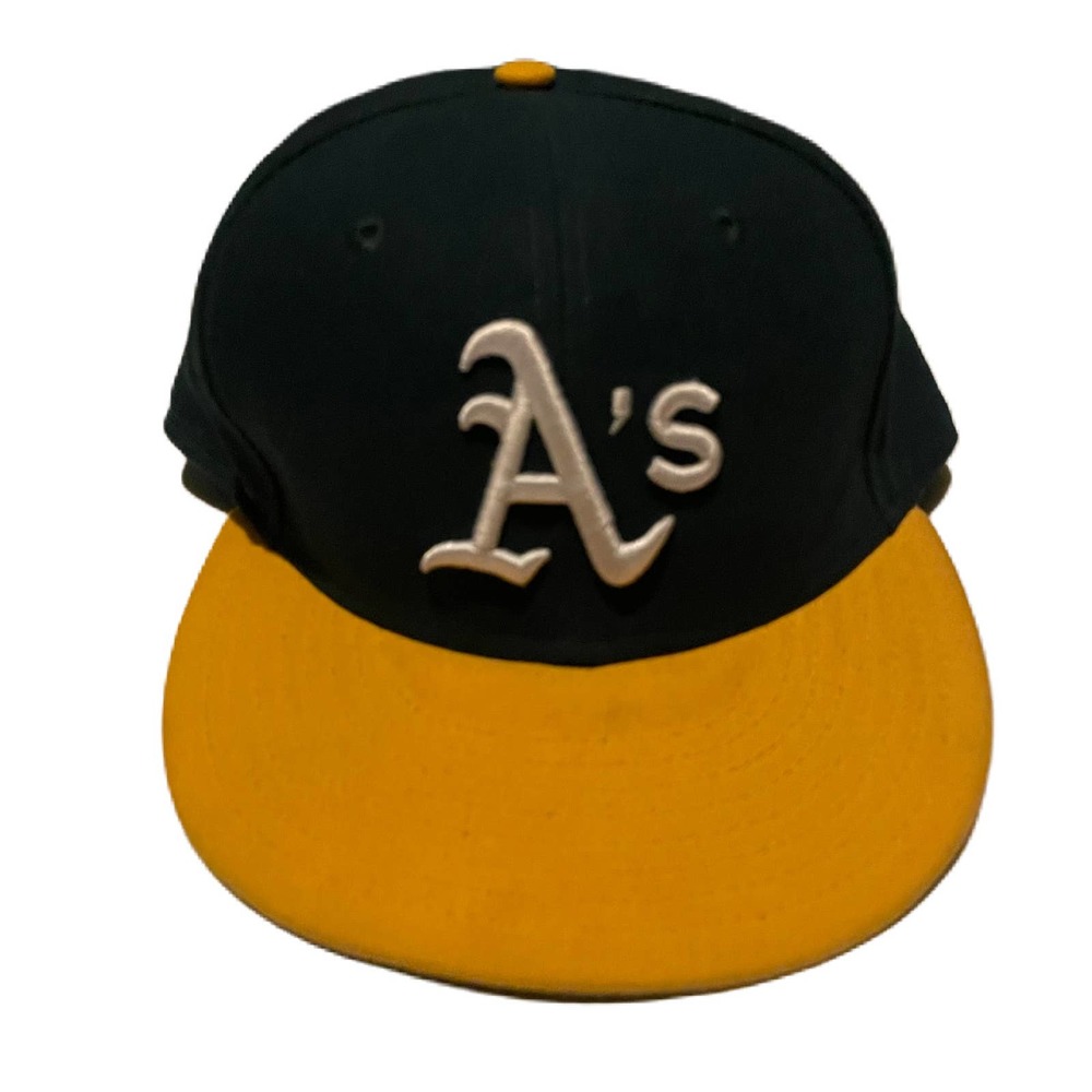 Oakland Athletics A's MLB x New Era 59Fifty Fitted Hat Cap Adult Size 7 5/8